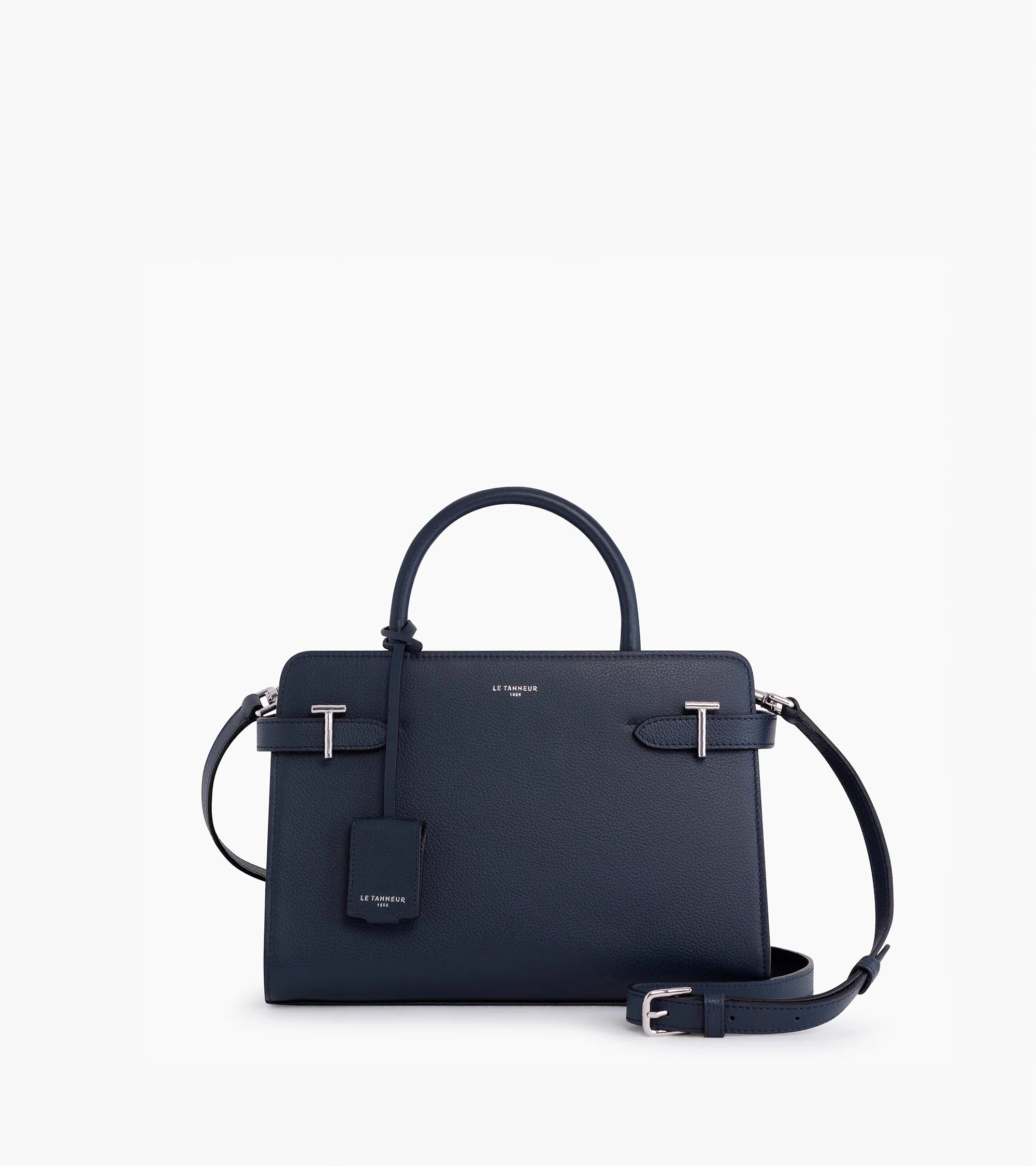 Emilie medium-sized handbag in grained leather | Le Tanneur