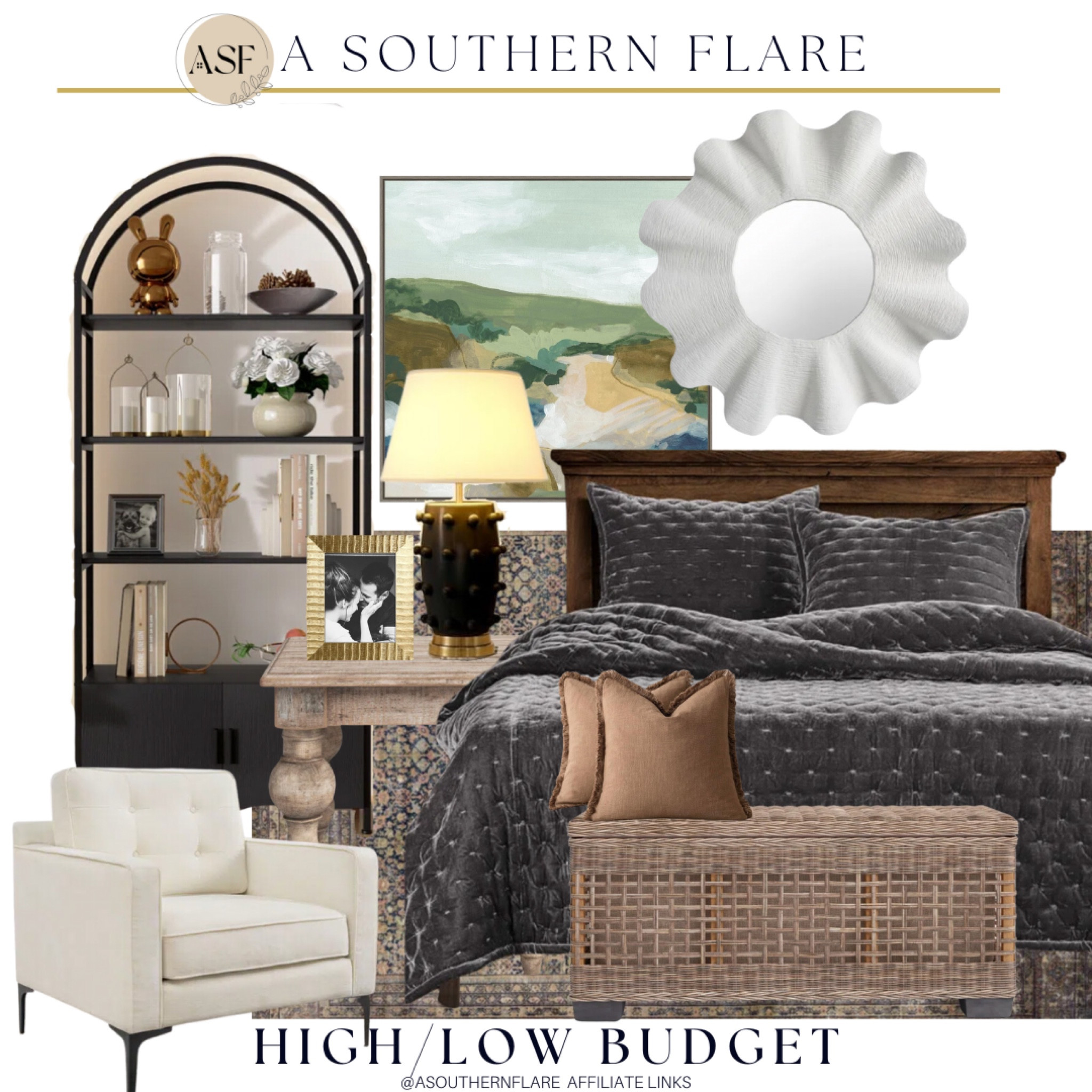 High low budget home decor, home design inspiration, home decorating, wayfair, bedroom, arched cabinet, fall, amazon 

#LTKHome