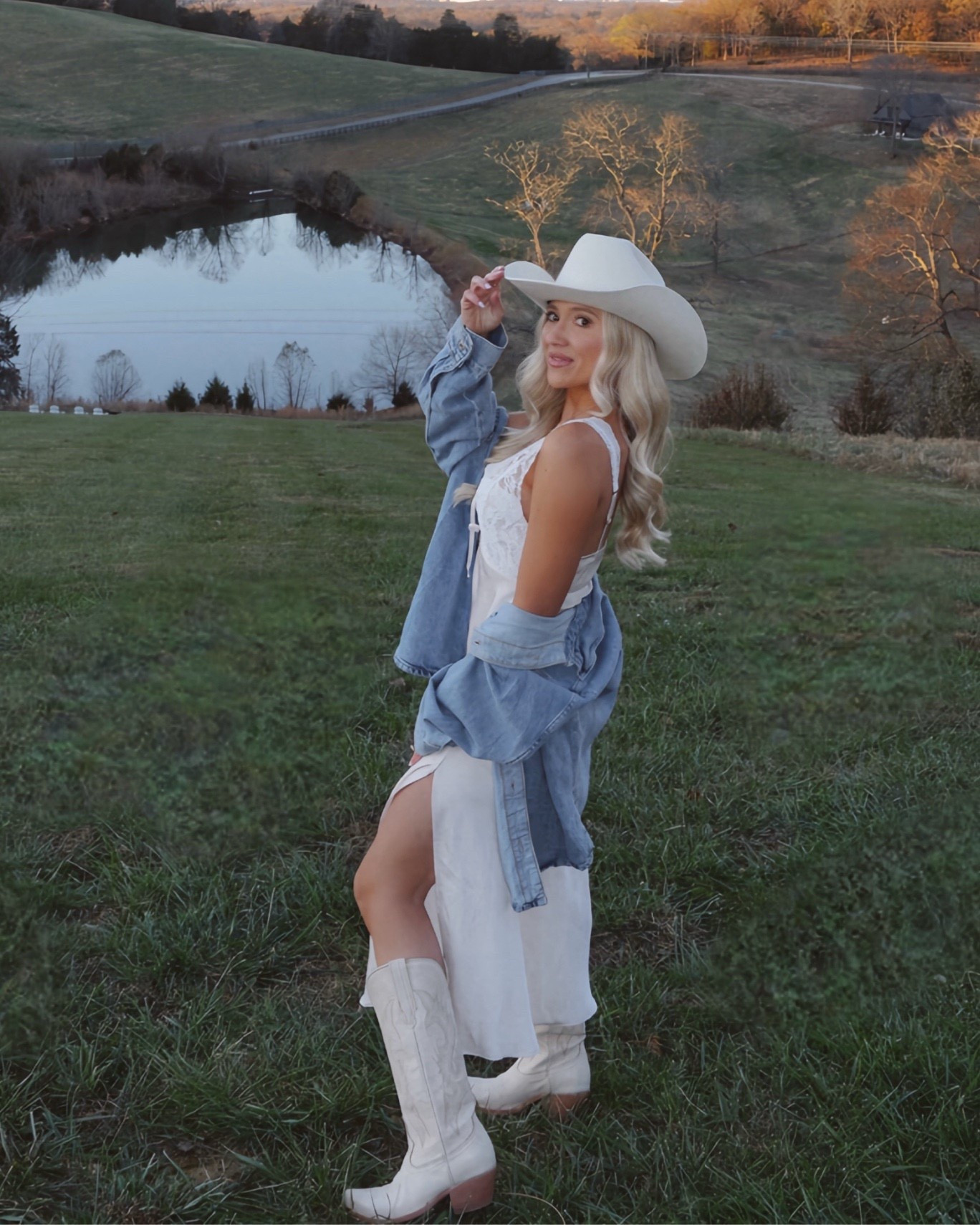linking this beautiful country side maxi slip from free people! she comes in like 10 colors! 🤍 this is how I style it with cowgirl boots for a more relaxed look | would be a perfect family photos dress, maternity photoshoot, bump friendly dress, engagement photoshoot, anniversary dinner, date night ootd ✨🤍

size xs 🕊️

#LTKBaby #LTKBump #LTKWedding