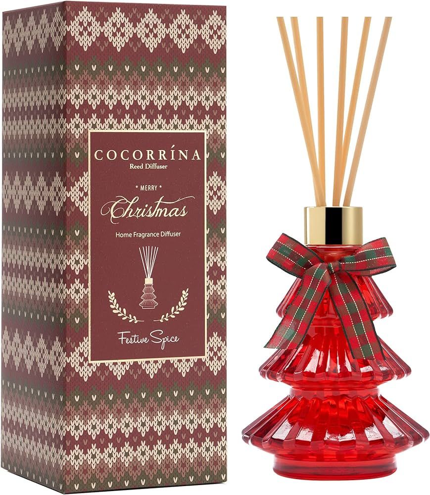 Cocorrína Reed Diffuser - Festive Spice, 5.7 Oz Diffuser with Sticks for Women Men, Oil Reed Dif... | Amazon (US)