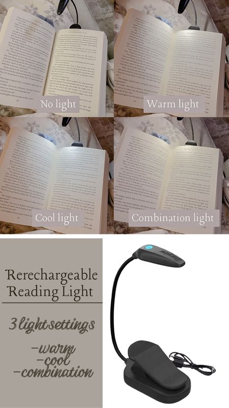 Rechargeable, reading, light, perfect gift, idea for the avid book lover!

#LTKhome #LTKHoliday #LTKGiftGuide