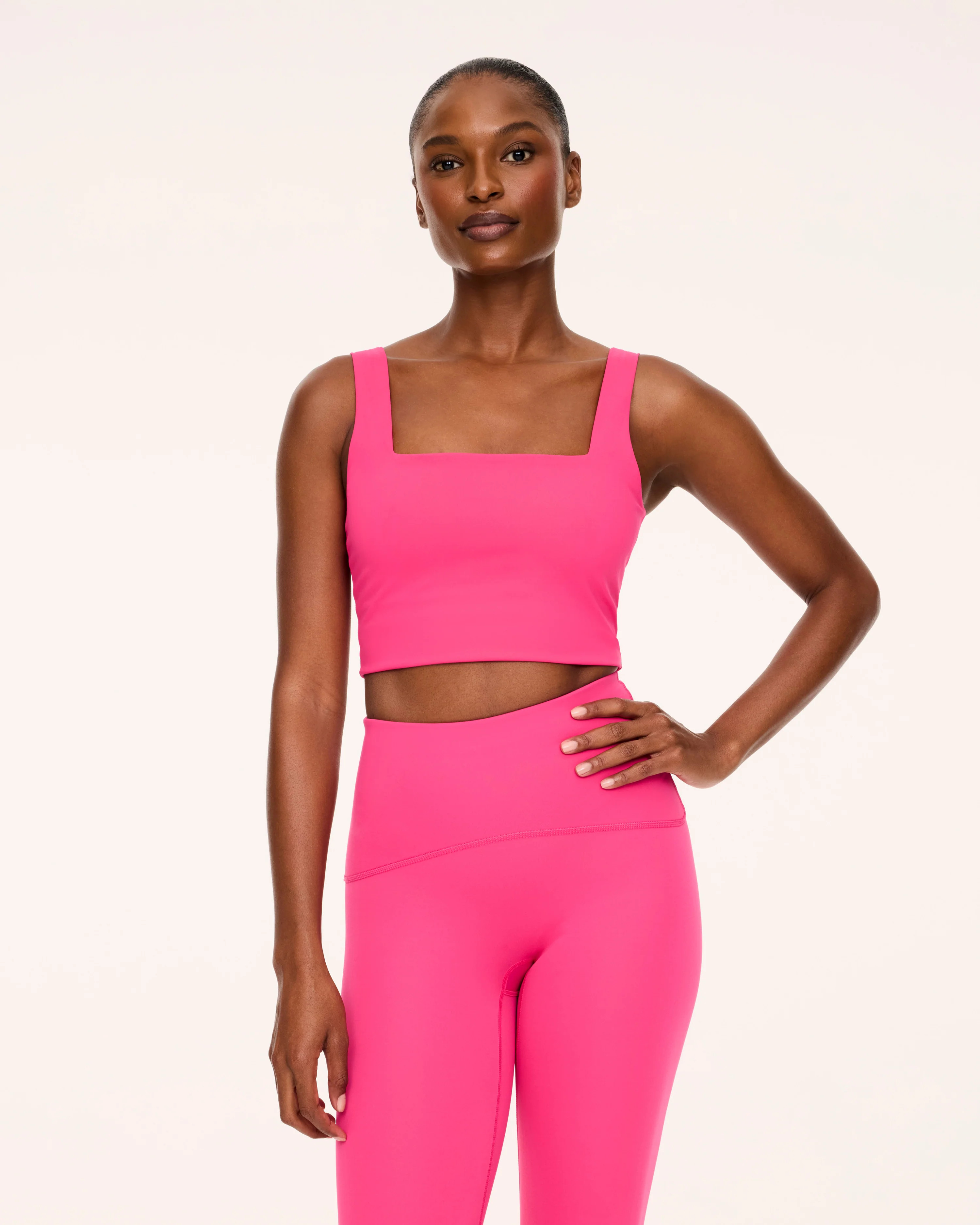 Cropped Square Neck Shelf Tank | Spanx