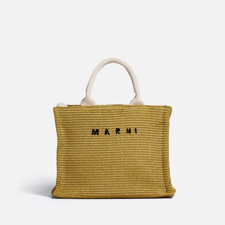 Marni Small Basket Raffia Tote Bag | Coggles (Global)