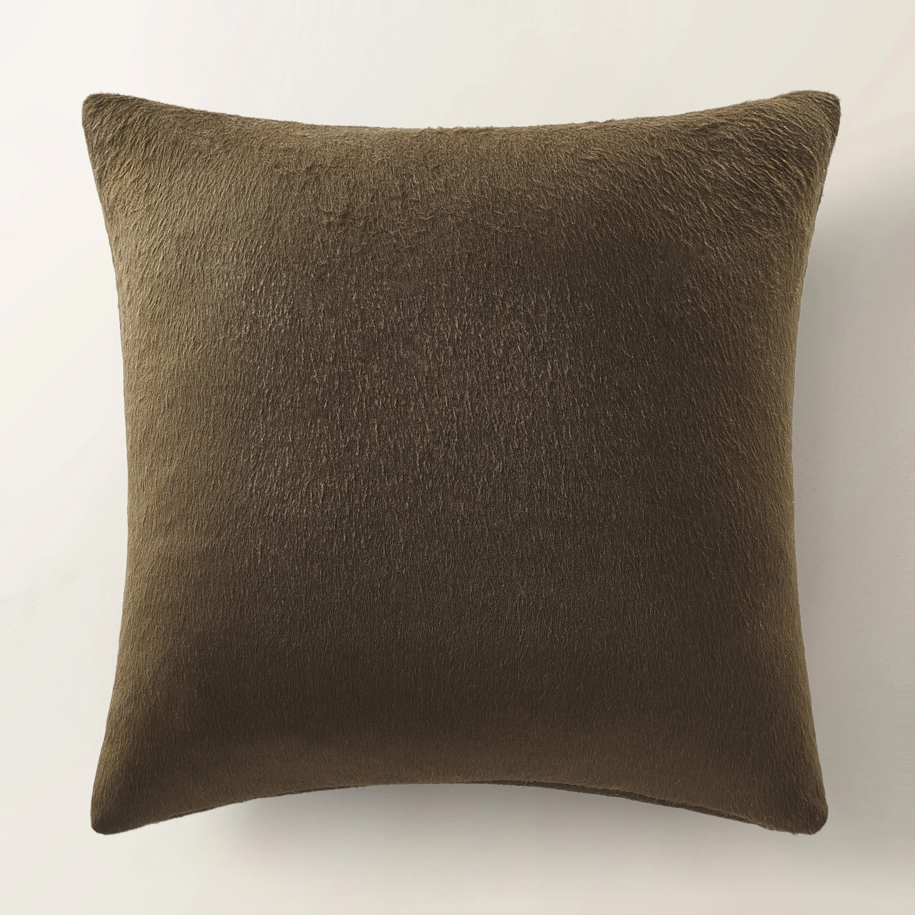 Maeve Felted Wool Pillow 22" - Chocolate | Z Gallerie