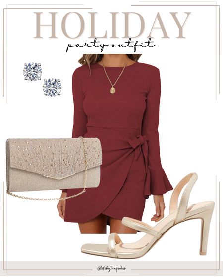 Holiday party outfit, Christmas party dress, New Year’s Eve party outfit, formal dress, winter wedding outfit, evening dress, holiday party dress outfit, Christmas party outfit, formal wear, evening dress, red party dress, gold heels, gold evening clutch purse, #winter #formaldress #datenight #dateoutfit #weddingguestoutfit #holidayparty #nye #newyearseve #christmasparty #holidayoutfit #holidaydress 

#LTKHoliday #LTKSeasonal #LTKitbag #LTKshoecrush #LTKstyletip