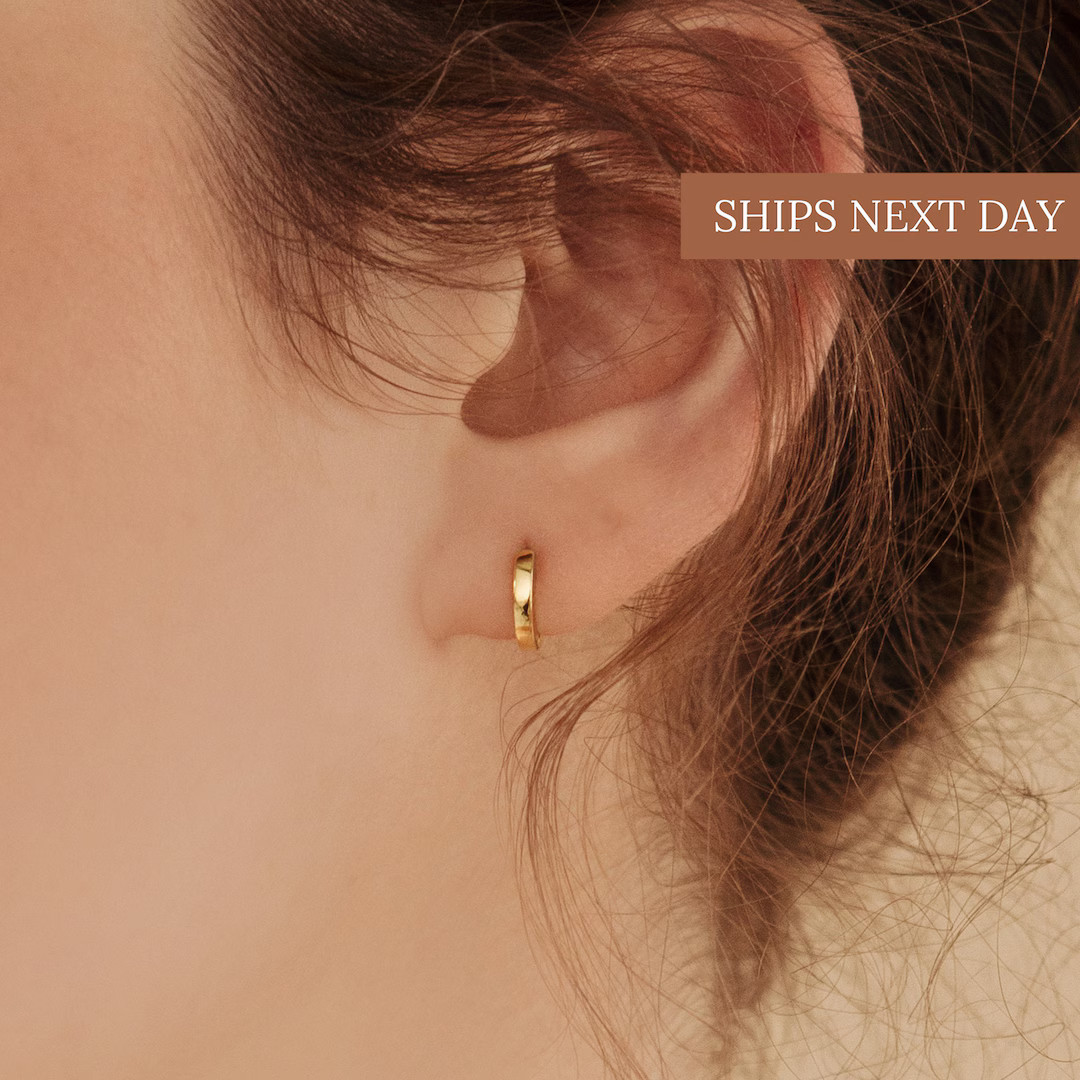 Huggie Earrings by Caitlyn Minimalist • Most Favorited Huggie Hoop Earrings • Perfect Additio... | Etsy (US)