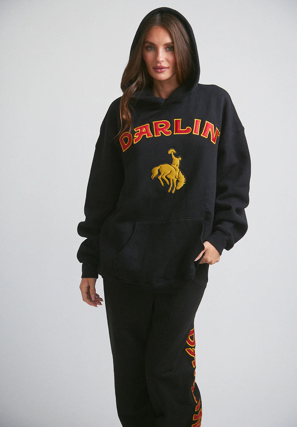 Rider Oversized Hoodie - Black | Darlin'