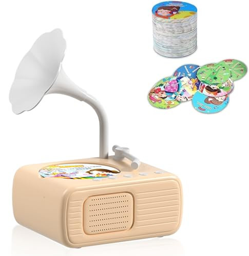 2025 New Kids Phonograph with 99 Cards – Toddler Record Player, Kids Storytelling Machine, Music Player for 3+ Years Old, Educational Phonograph for Boys and Girls (Beige) | Amazon (US)