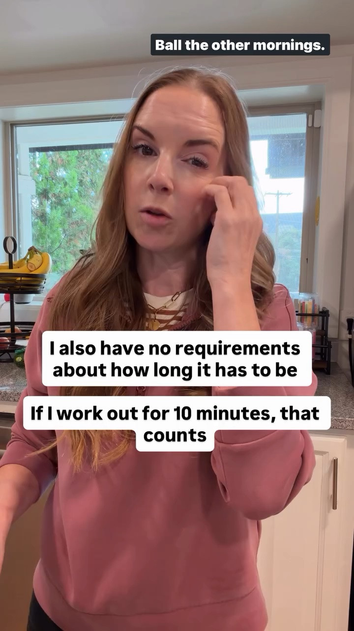 I also have no requirements about how long it has to be

If I work out for 10 minutes, that counts.

*The clear protein I use here - use code 25BTSORGAIN for 25% off

#LTKmorningroutine
