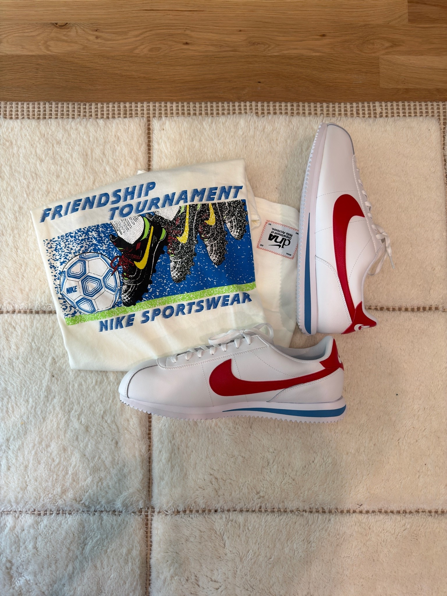 Great combo with the graphic tee and the colorway on these Cortez’s #ad #teamnike @Nike US