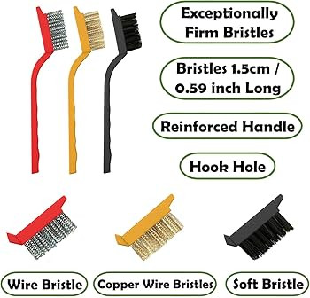 Crevice Cleaning Brush Set, Multi-Purpose Hard Bristle Brushes for Deep Cleaning Kitchen, Bathroo... | Amazon (US)