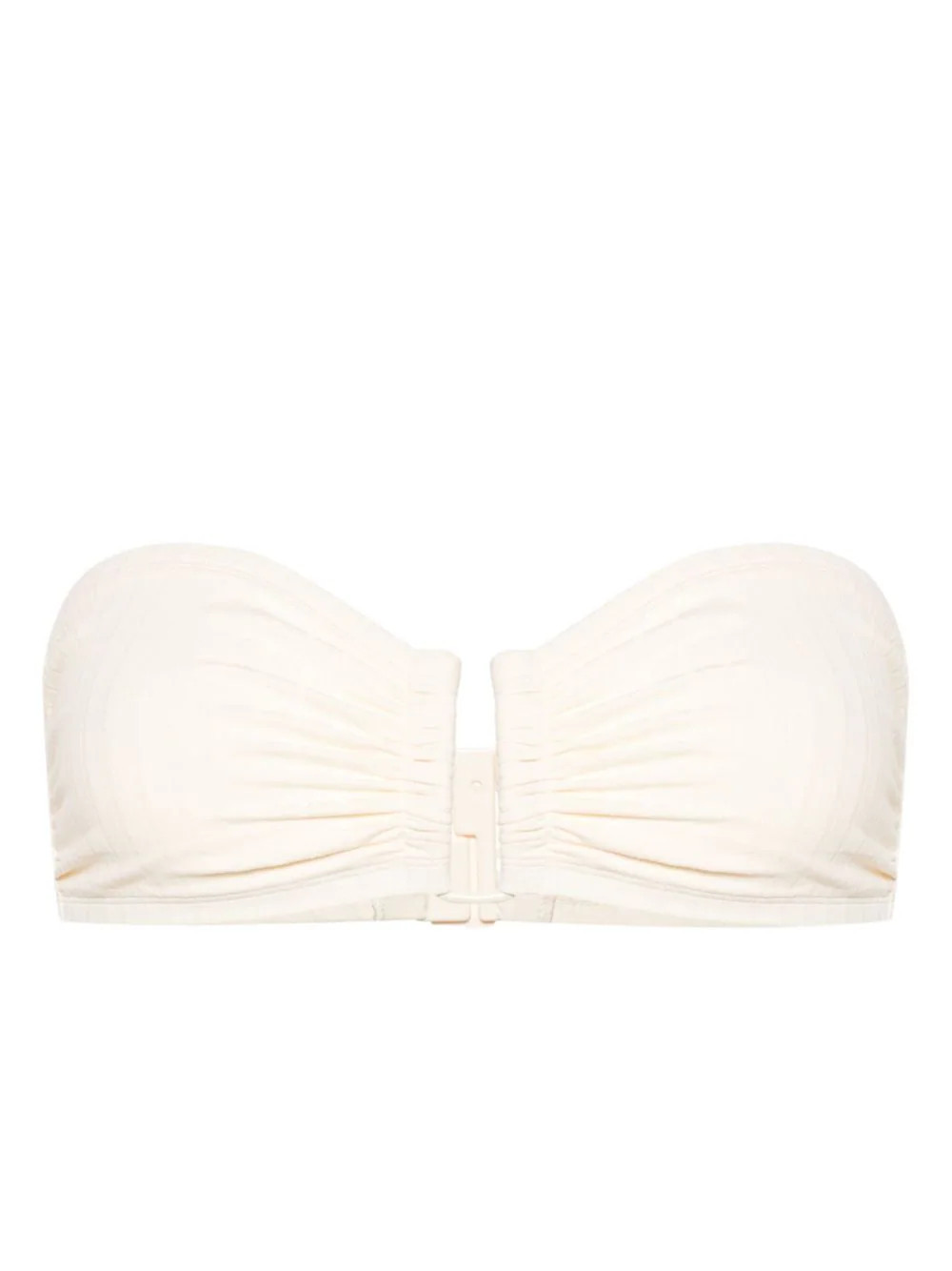 ERES ribbed bandeau bikini top - White | Farfetch Global
