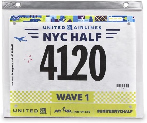 Bibfolio Race Bib Display Vinyl Protector Sheets | Designed by Gone For a Run | 1 Pack (12 Vinyl ... | Amazon (US)