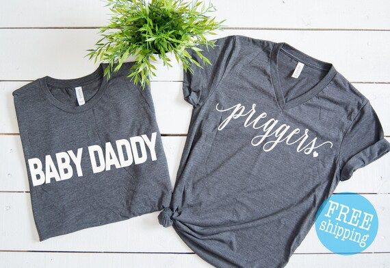 Preggers shirt + Baby Daddy, pregnancy announcement,Pregancy Shirt, Baby Announcement, Mommy life... | Etsy (US)