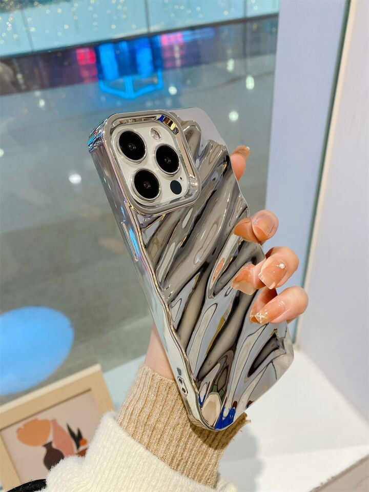 Solid Textured TPU Phone Case Compatible With iPhone 15/15Pro/15Plus/15Promax | SHEIN