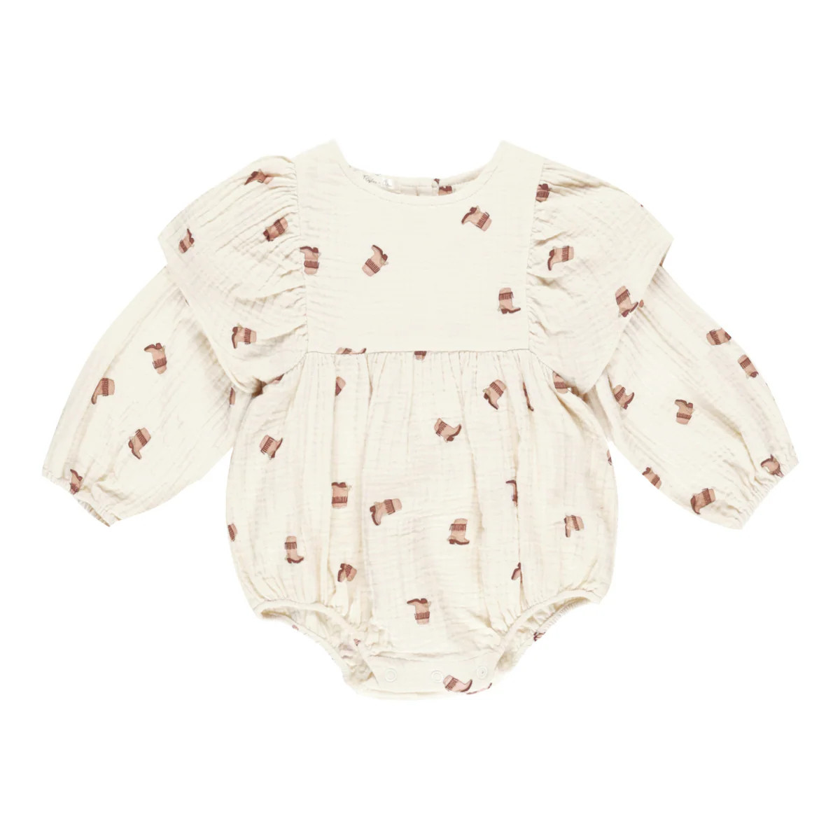 Rylee & Cru Kalea Long Sleeve Romper, Boots | SpearmintLOVE