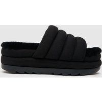 UGG Black Puft Slide Sandals, Size: 7 | Schuh
