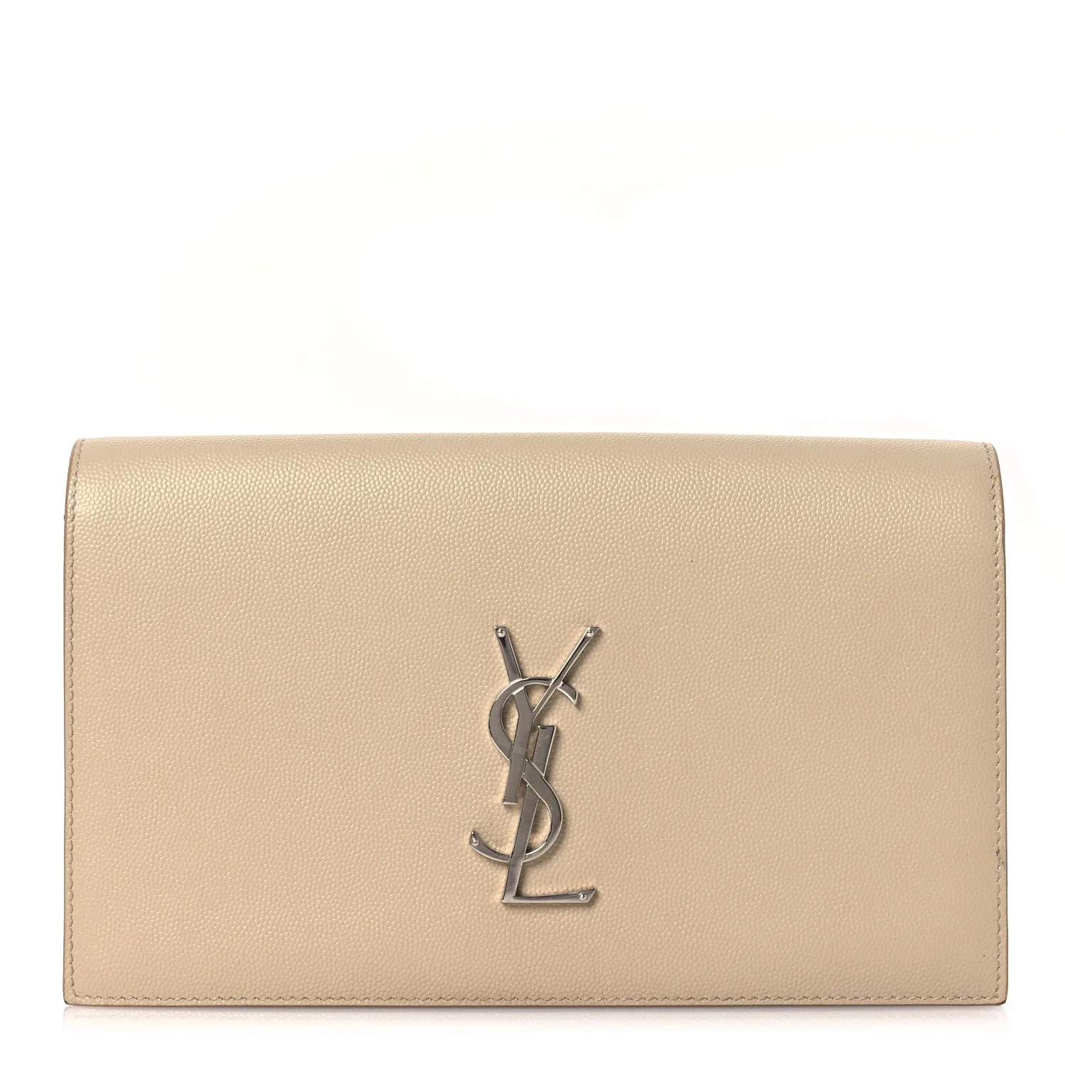 Grain De Poudre Classic Kate Monogram Clutch Dark Beige | FASHIONPHILE (US)