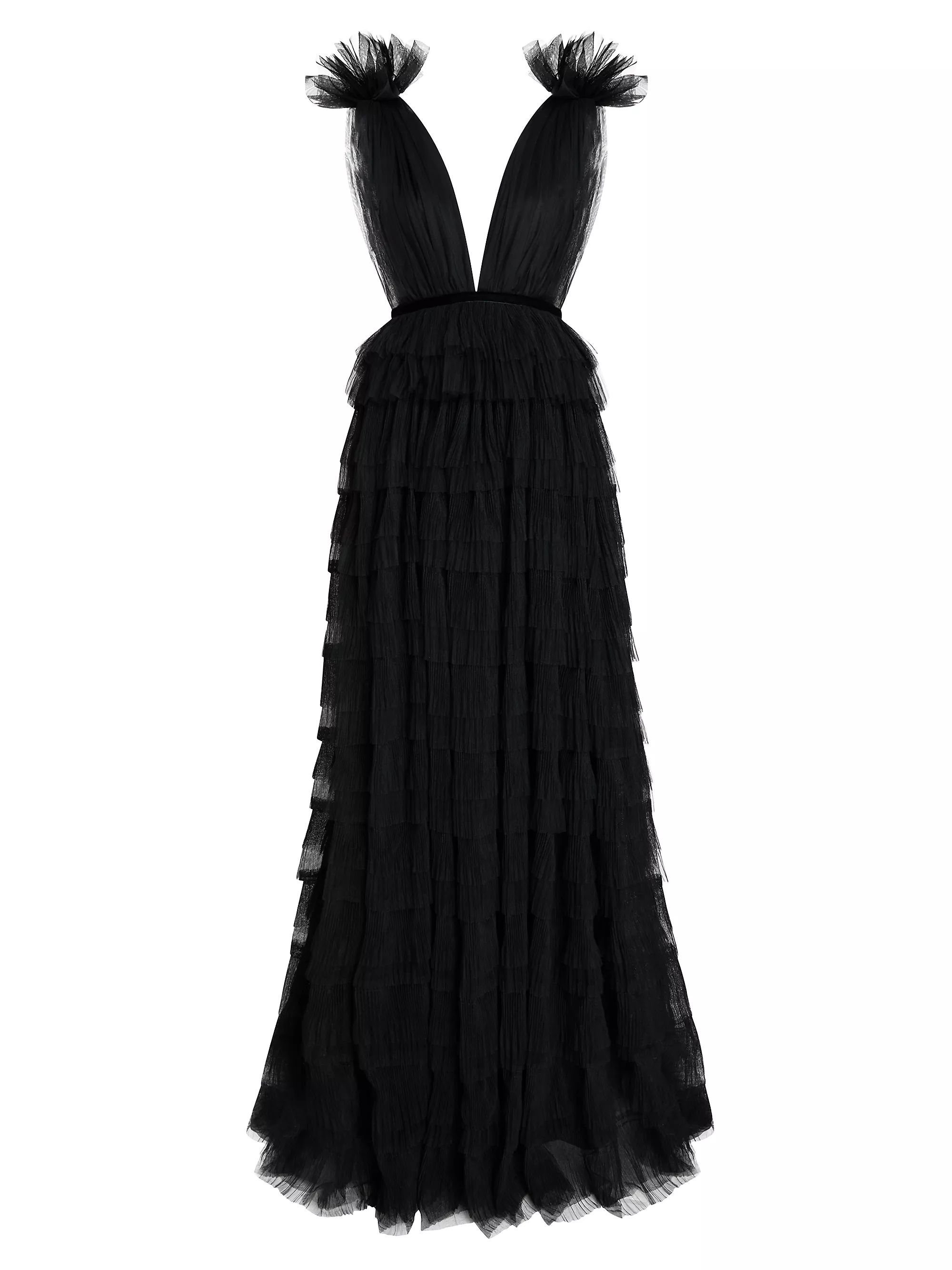 Sabrina Tulle Plunge Gown | Saks Fifth Avenue