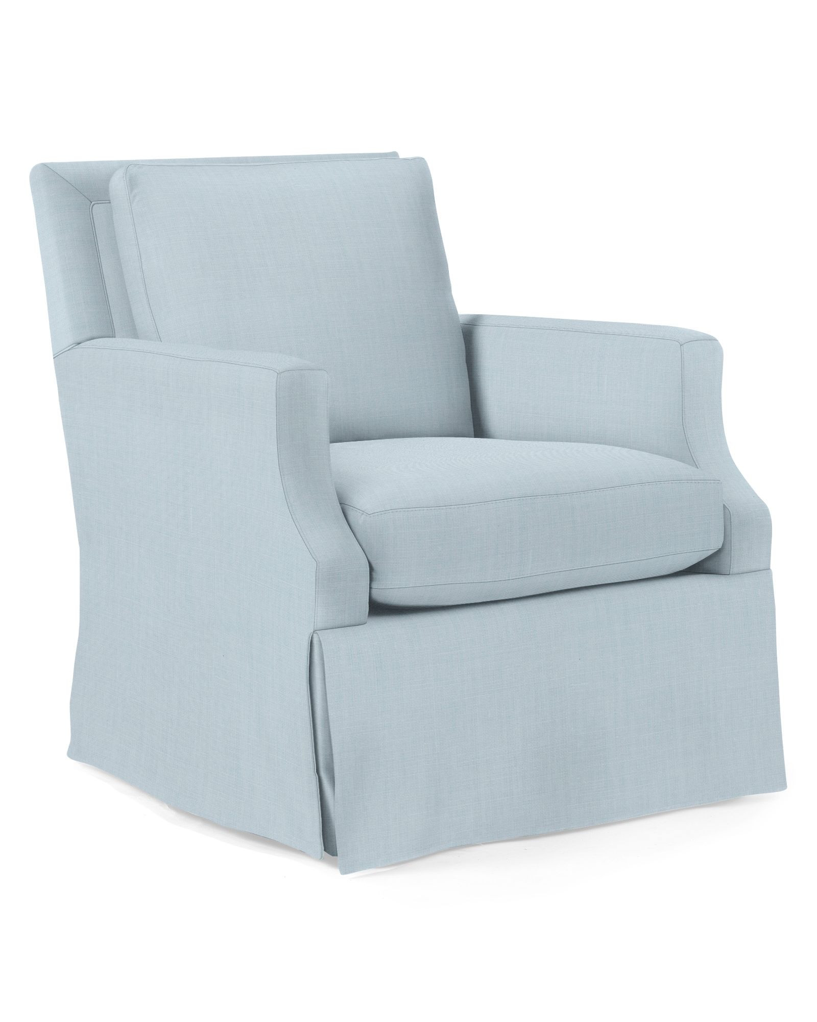 Grady Swivel Glider - Skirted | Serena and Lily
