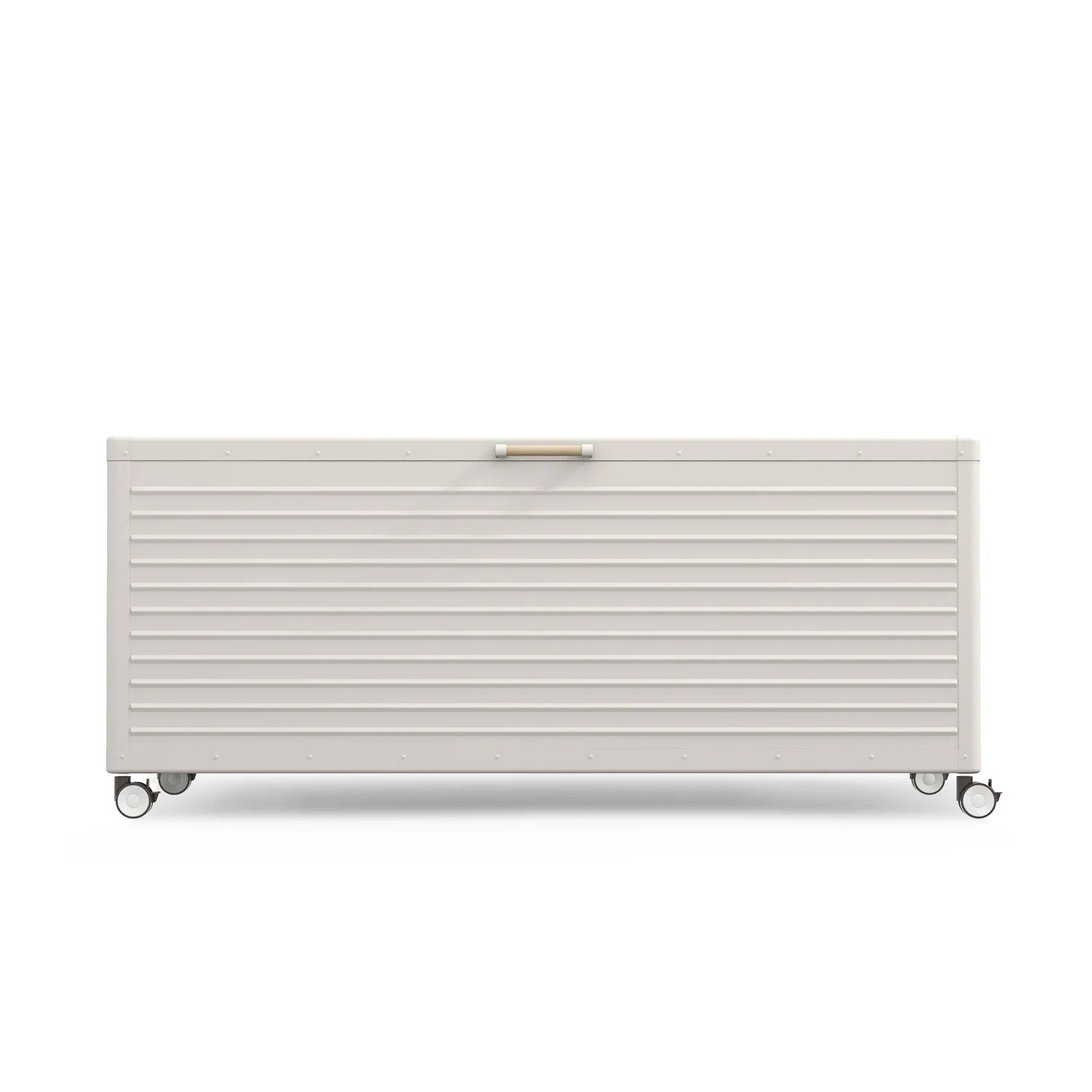 Outdoor Water Resistant Metal Deck Box With Wheels | Wayfair North America