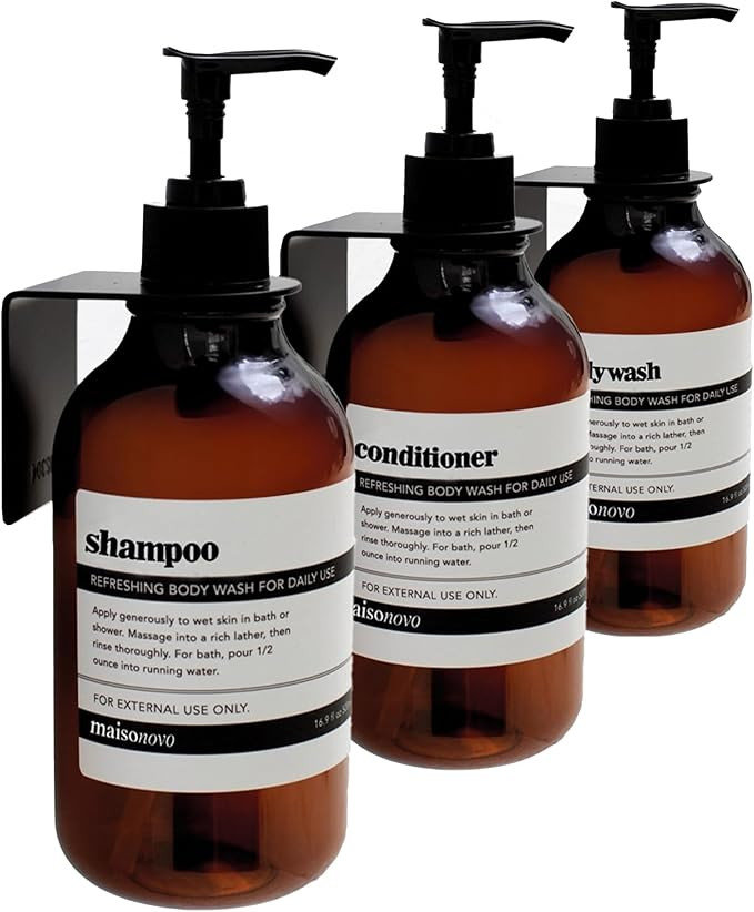 MaisoNovo Shampoo Dispenser for Shower Wall 3 Chamber - Drill Free Soap Dispenser with Waterproof... | Amazon (CA)