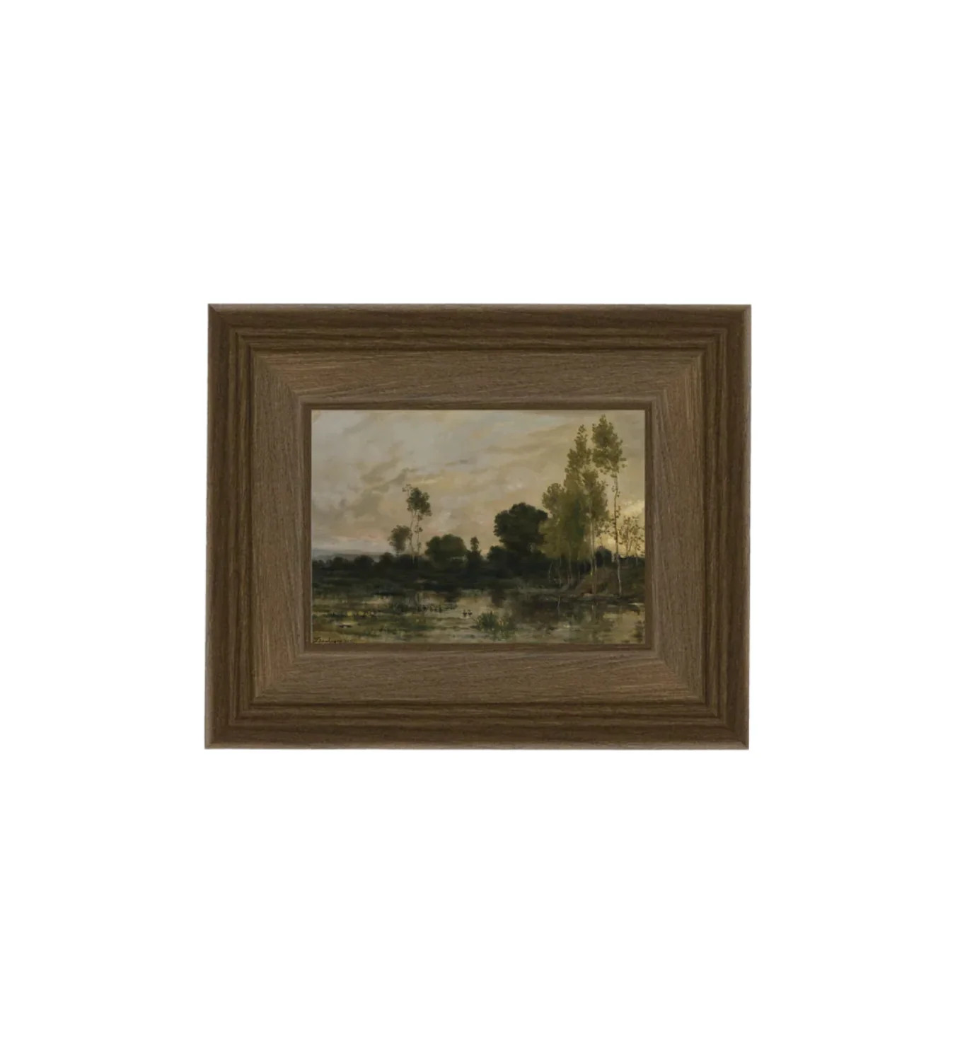 Alders Landscape Framed Art, 7x5 | Cottage and Key