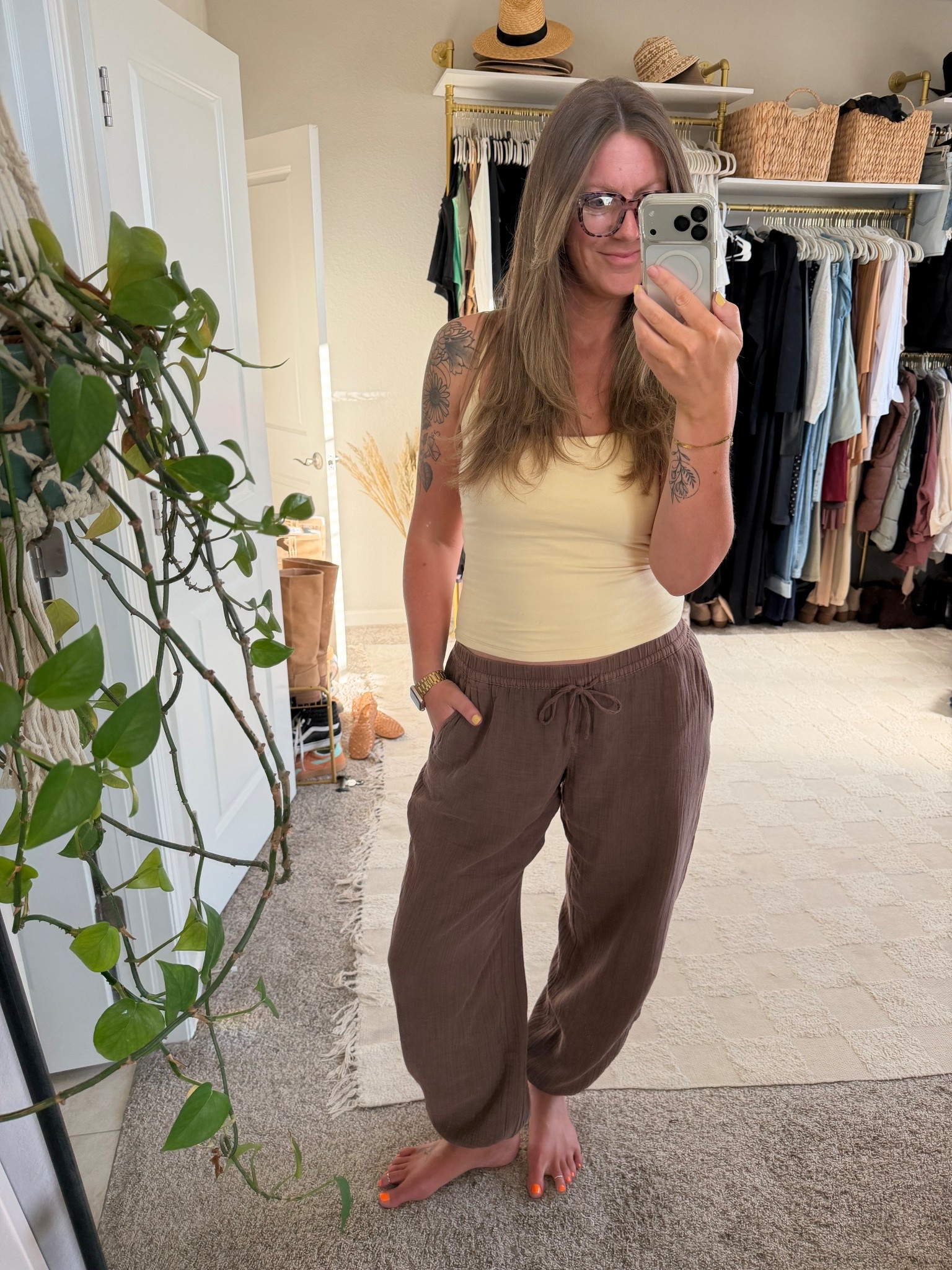 Sunday cozies - large tank, medium tall pants (20% off! And more colors) 

#LTKTall #LTKOver40 #LTKSaleAlert