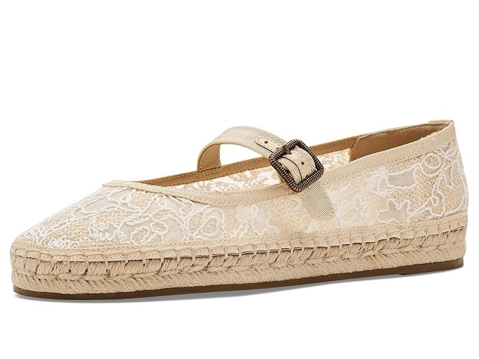 Lucky Brand Orlyna Floral Lace Sandal Women's Shoes Natural/Natural : 6 M | Zappos.com