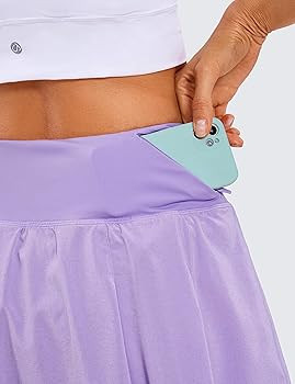 CRZ YOGA Pleated Tennis Skorts Skirts for Women with Pockets 13''/15'' - High Waisted Golf Skirts... | Amazon (US)