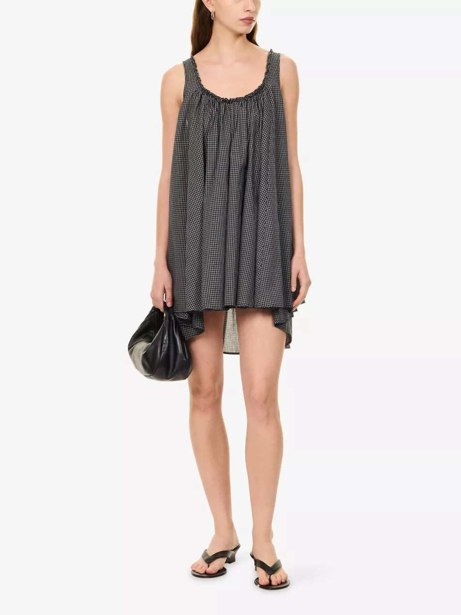 DISSH - Arabella Check-Print Cotton Mini Dress | Selfridges.com | Selfridges