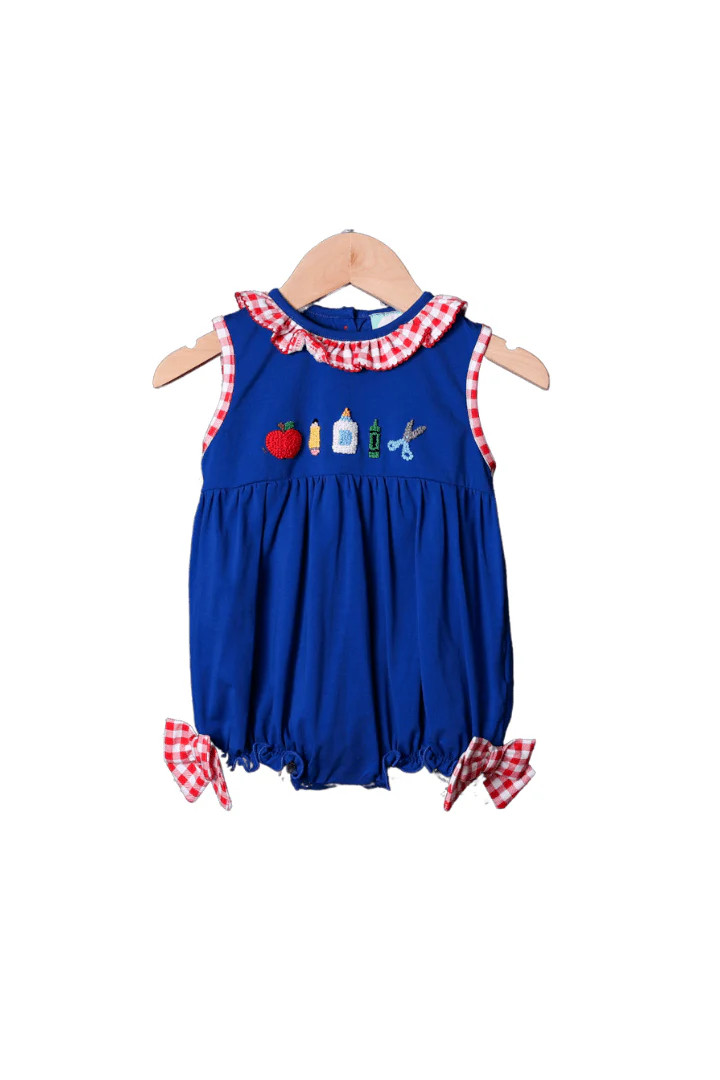 French Knot School Supplies Bubble | The Smocked Flamingo