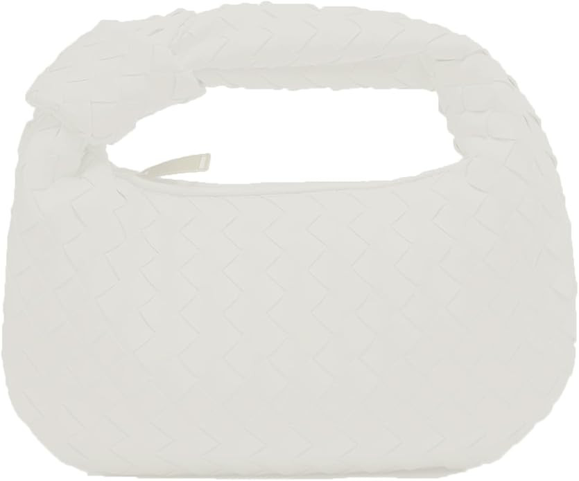 Woven Handbag for Women Knotted Top-Handle Bag Soft PU Leather Hobo Bag Fashion Ladies Evening Cl... | Amazon (US)