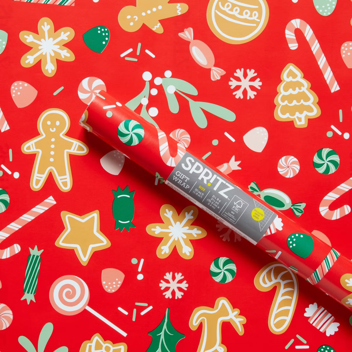 Printed Sweets Roll Wrap - Spritz™ | Target