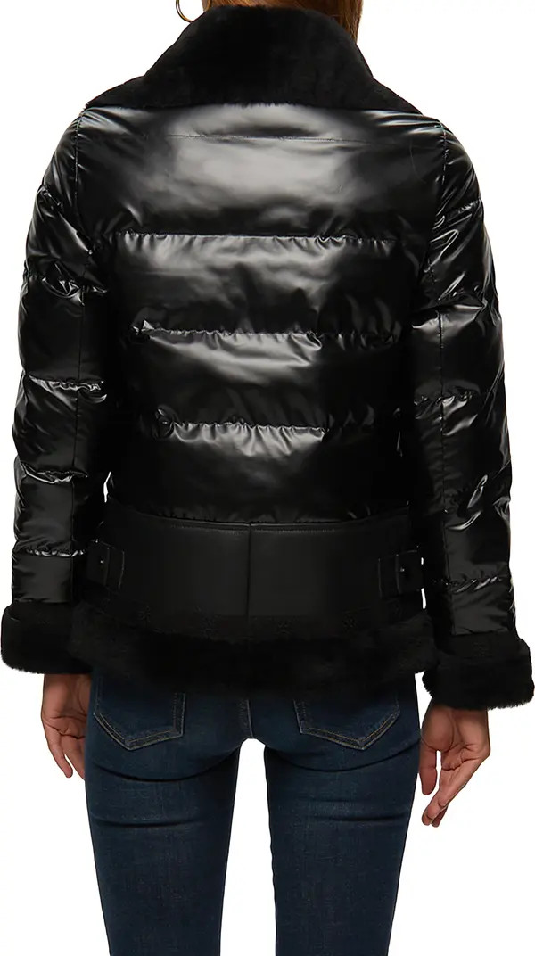 GORSKI Quilted Jacket with Genuine Shearling Trim | Nordstrom | Nordstrom