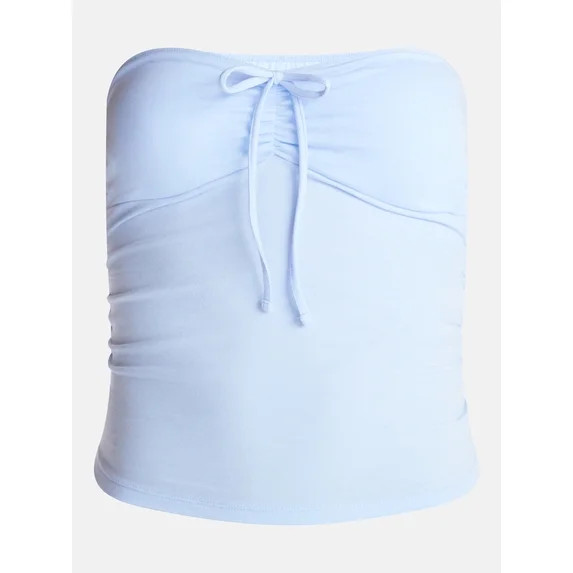 No Boundaries Ruched Tube Top, Women’s XXS-XXL | Walmart (US)