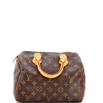 Louis Vuitton Speedy Handbag Monogram Canvas 25 Brown 3986601 | Rebag