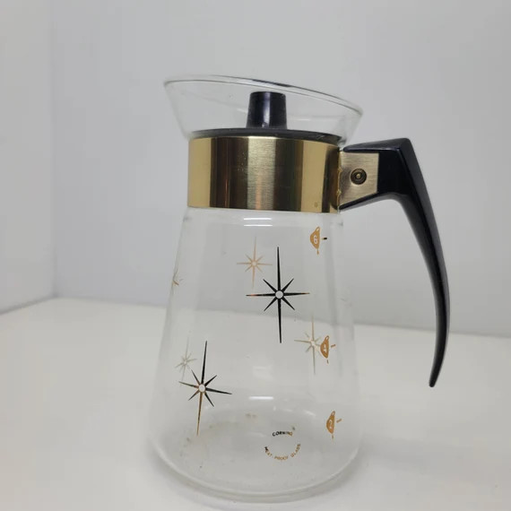 Vintage MCM Atomic Starburst Corning Carafe/pitcher. | Etsy (US)