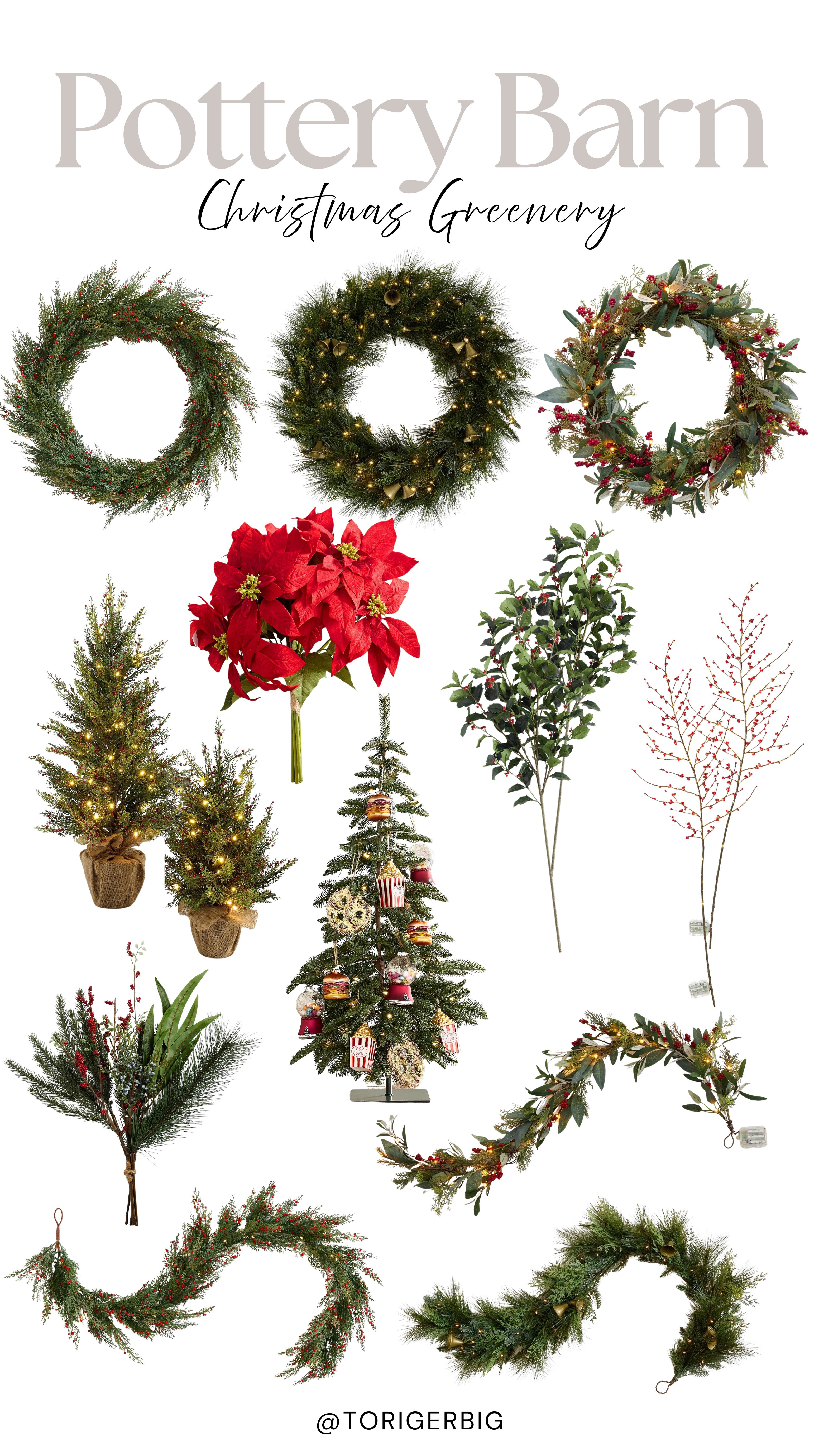 So many great greenery options for Christmas decorating. 

#christmasdecor #potterybarn 

 #LTKHoliday #LTKSeasonal #LTKHome