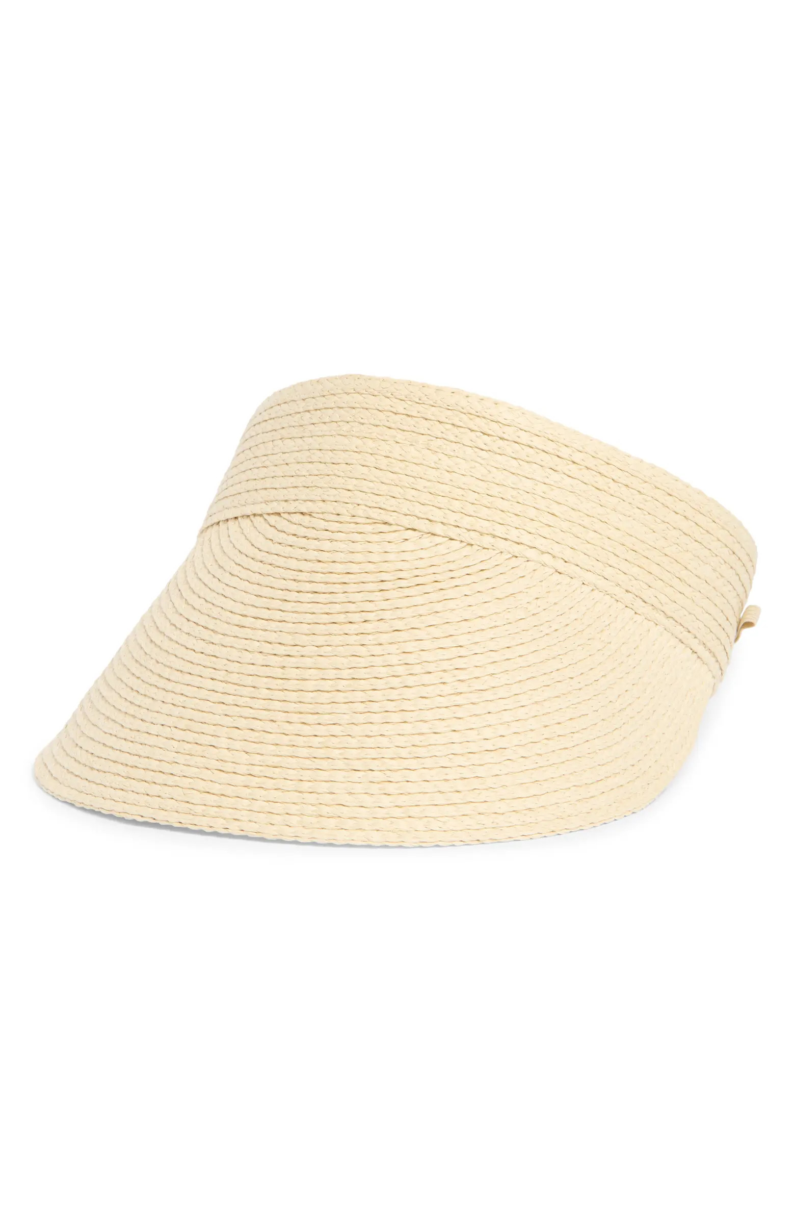 Adjustable Woven Straw Visor | Nordstrom