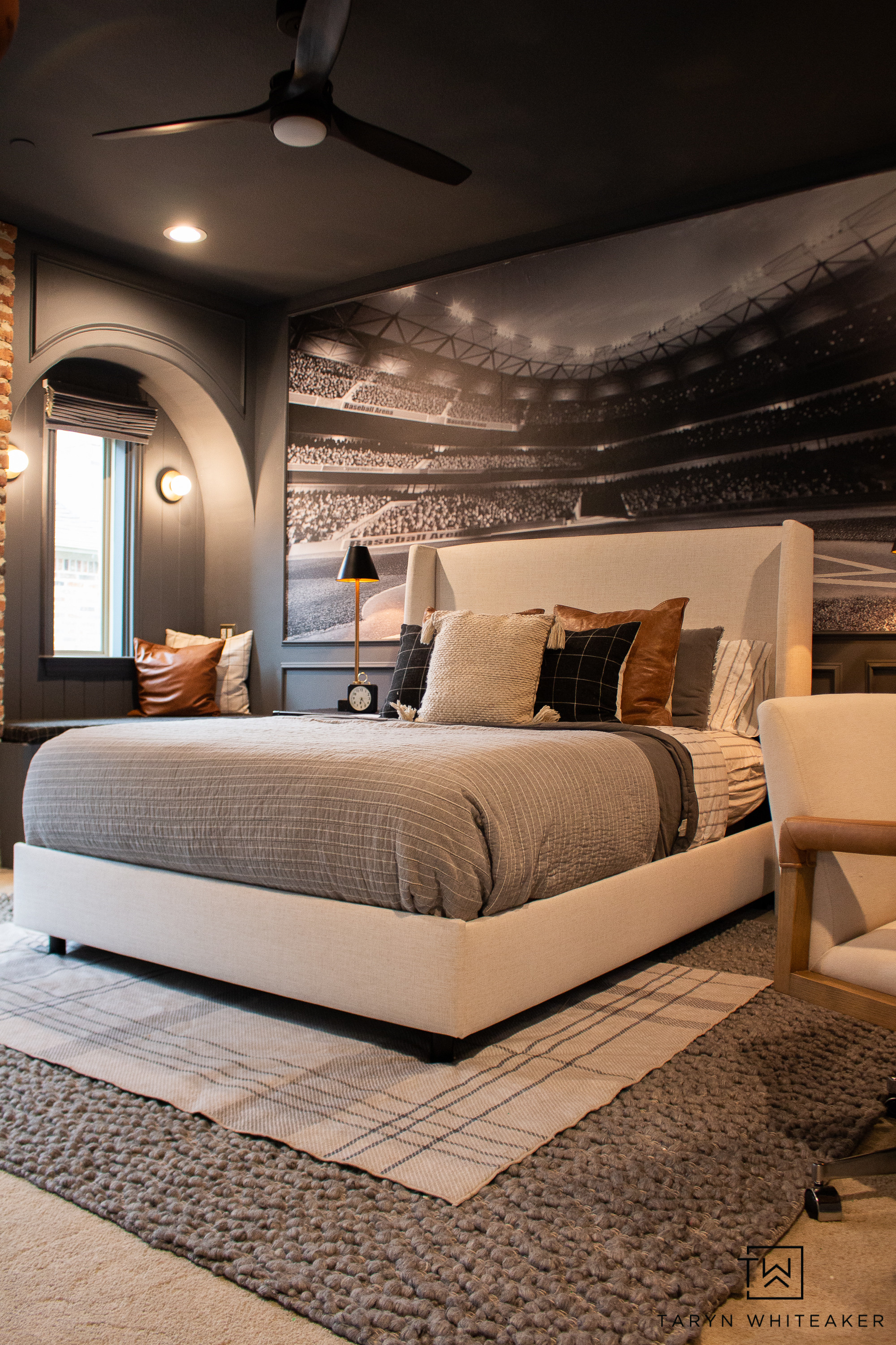 Moody, elevated bedroom inspiration with layered neutrals, warm textures, and a cozy masculine feel. Love the mix of soft bedding, statement wall detail, and timeless finishes for a space that feels both polished and inviting. Perfect inspiration for a teen room or guest bedroom refresh.

#bedroominspo #neutralhome #moodyinteriors #moderntraditional #homeinspiration #cozyhome #bedroomdecor #interiordesignideas

#LTKKids #LTKSeasonal #LTKHome