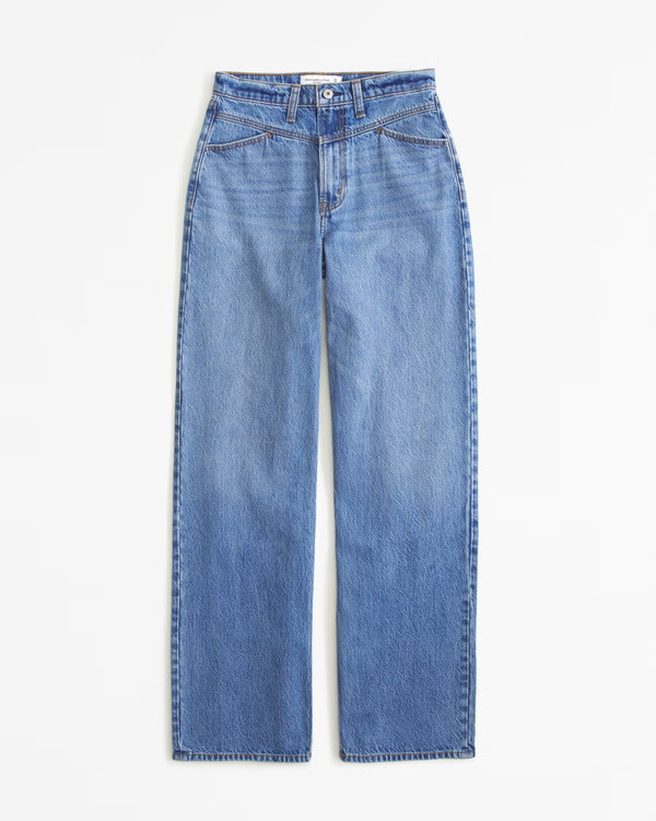 Women's High Rise Loose Jean | Women's Bottoms | Abercrombie.com | Abercrombie & Fitch (US)