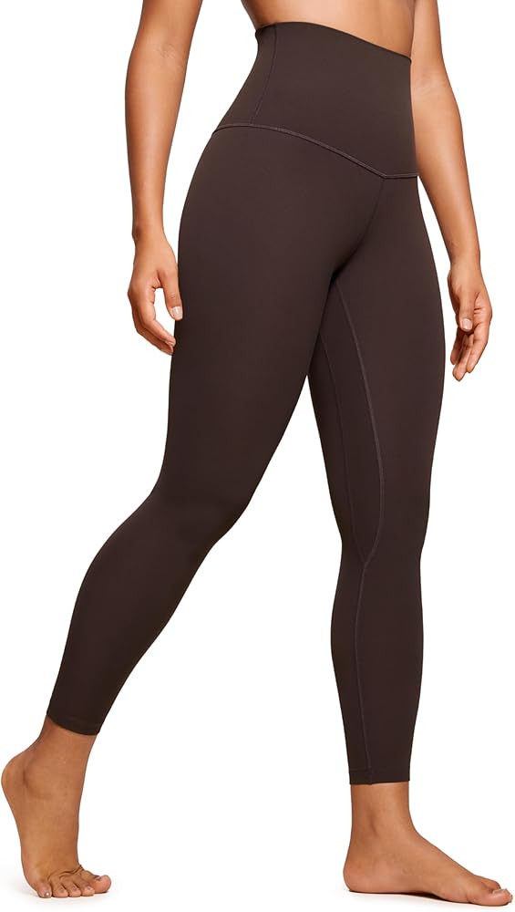 CRZ YOGA Super High Waisted Butterluxe Workout Leggings 25'' - Over Belly Buttery Soft Full Lengt... | Amazon (US)