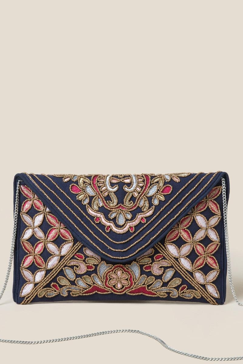 Emilia Embroidered Clutch Crossbody | Francesca’s Collections