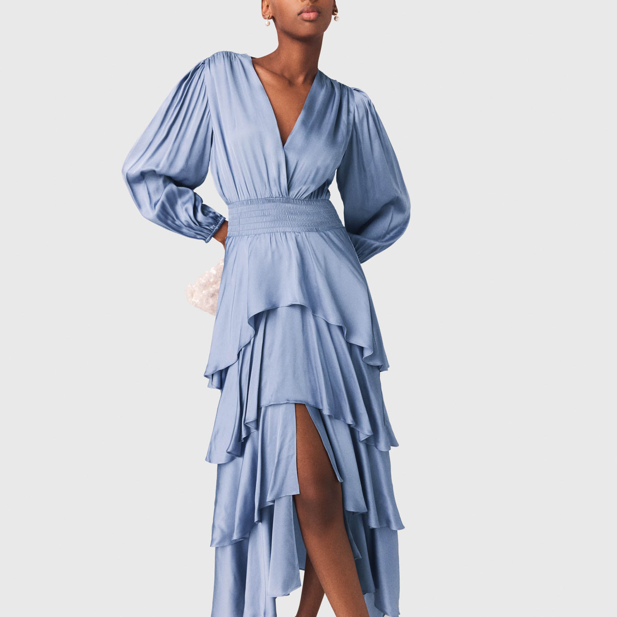 MAJE Ruffinello Tiered Dress - Multi | Brown Thomas (IE)