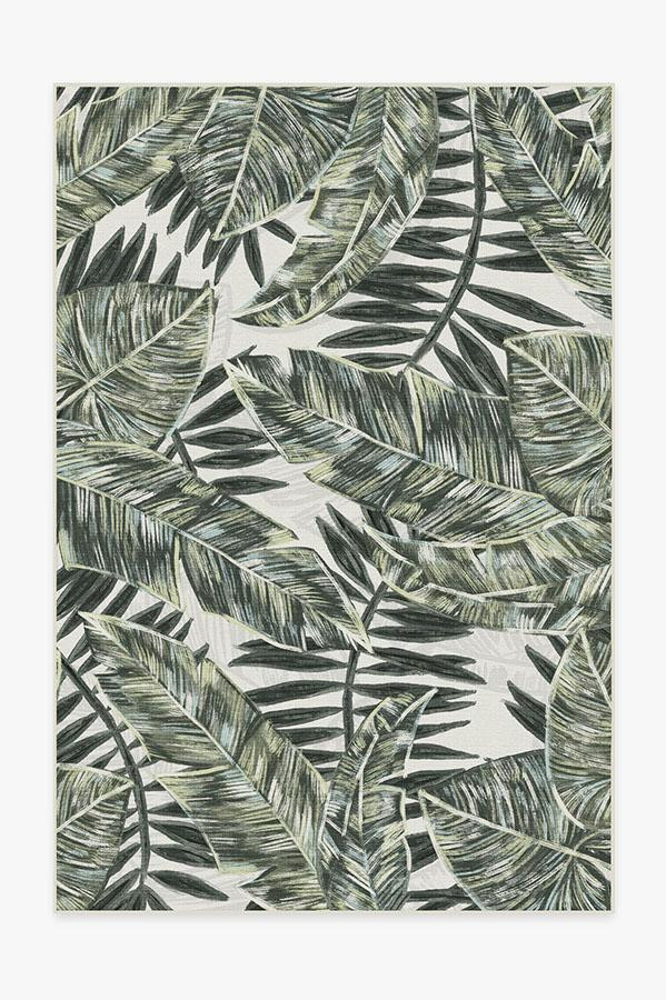 Outdoor Filifera Palm Green Rug | Ruggable | Ruggable