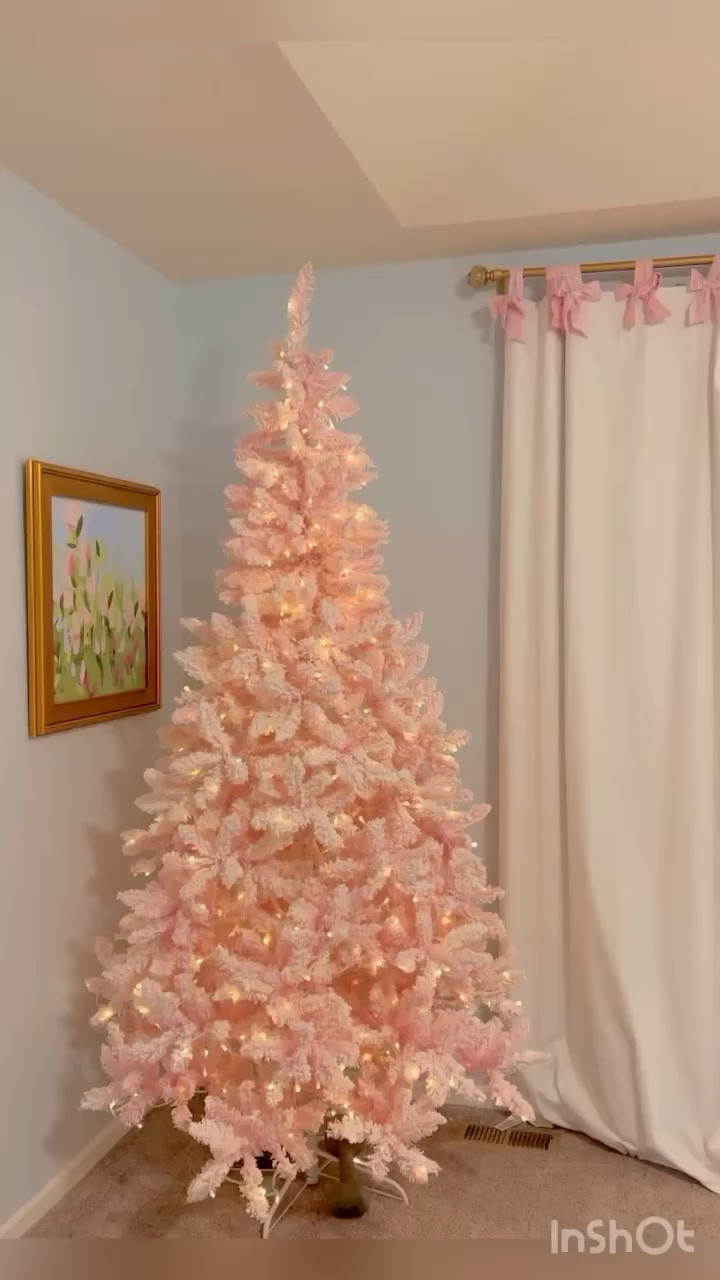 It’s a very pink Christmas! I love all my vintage ornaments!

#LTKVideo #LTKSeasonal #LTKHoliday