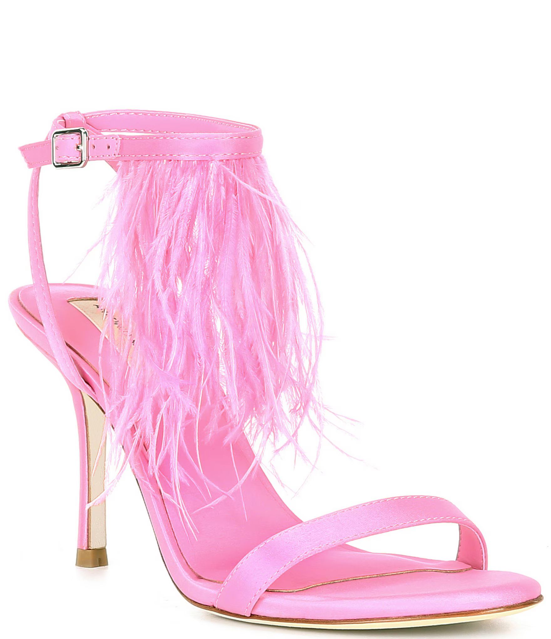 x Breast Cancer Awareness Capsule Stacy Feather Stiletto Dress Sandals | Dillard's