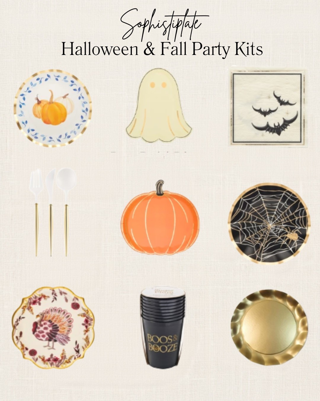 Hosting a Fall Party, Halloween Party, or Thanksgiving?  Check out these coordinating party themed kits!  I especially love how the brand- Sophistiplate allows you to choose your number of guests to get the order correct!


pretty paper plates, party hosting, fall hosting, themed party, table setting, tablescapes 

 #LTKSeasonal #LTKHome
