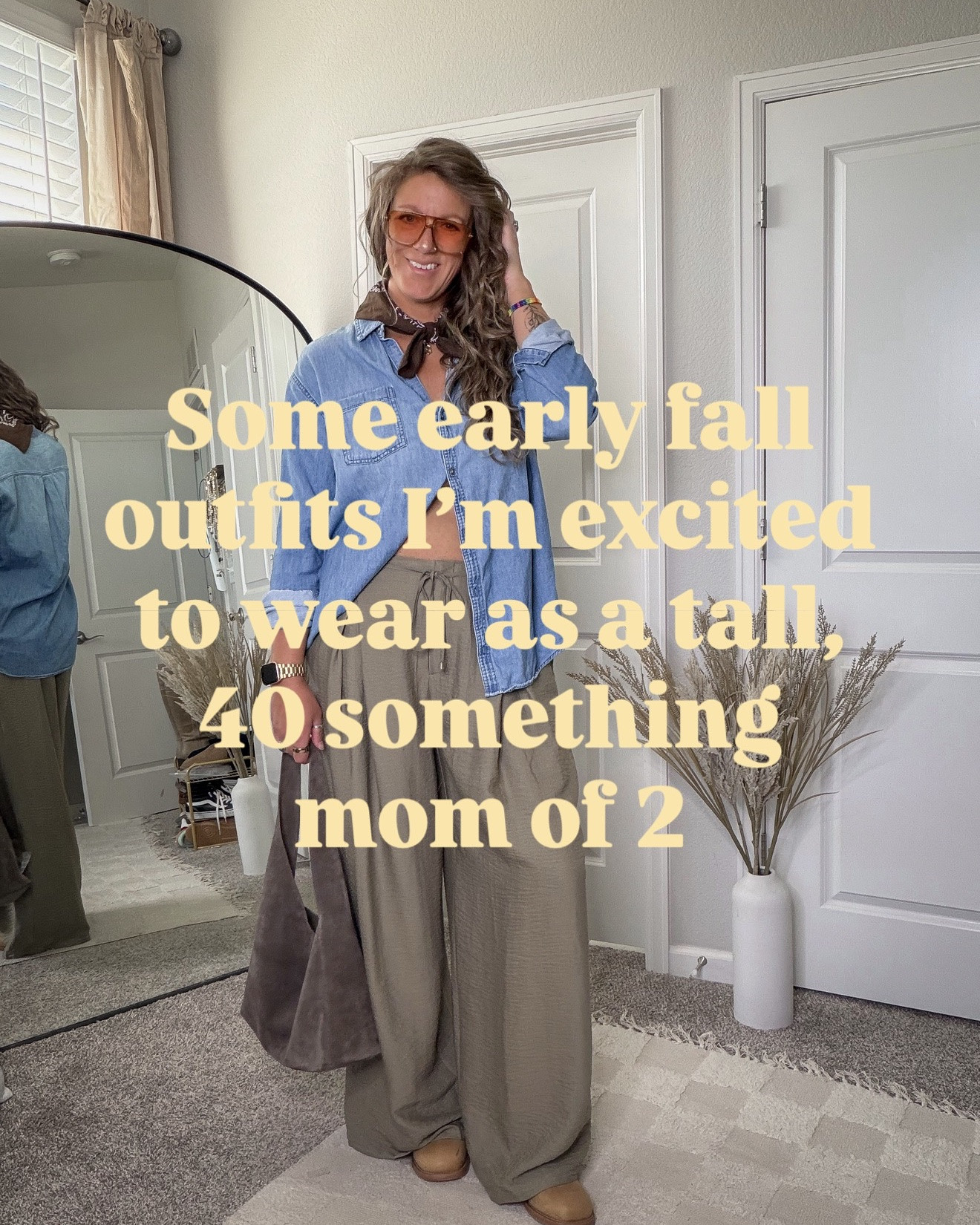 Some early fall outfits I’m excited to wear as a tall, 40+ mom of 2!
•XL reg dark denim shirt, large skirt
•medium striped tee, large tall jacket, 30 shorts
•same jacket zipped up (large tall) large balloon/wide leg pants
•large striped off the shoulder tee, 31 tall jeans
•large reg whit tee, large red sweater, 12 long camo pants
•large brown tee (men’s) large white lace shorts
•large green short sleeve sweater, large long pants (leopard print only available, linked similar) 
•large orange/brown sweater, 30 shorts
•large tall denim shirt, 10 green pants 
•all shoes are size 11

#LTKTall #LTKOver40 #LTKSeasonal